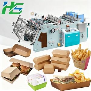 [Hot Item] HS-Hbj-1200 Full Automatic High Speed Pizza Box Making Machine