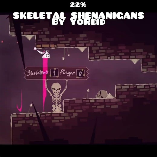 Most Overrated GD Level | Skeletal Shenanigans By YoReid [Geometry Dash Short]