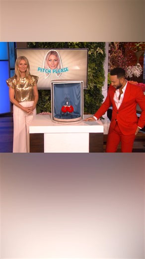 Gwyneth Paltrow uses her CEO skills to play #PitchPlease with John Legend | Ellen DeGeneres