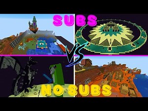 2 Equipos Compiten por el Mejor Survival en 1 Semana - (SUB VS NO SUBS)