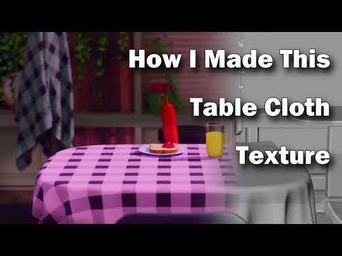 how to make a table cloth texture in blender #blandertutorial