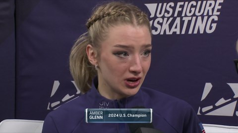 Amber Glenn hangs on for her first Grand Prix title in France