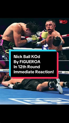 Nick Ball Knocked Out by Figueroa - Round 12 Reaction