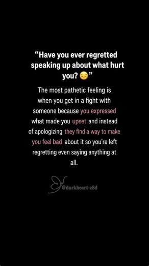 “Have you ever regretted speaking up about your pain?" 😞 #quotes #shorts #viral #sad