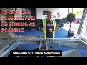 Sunland Caravans Chassis - As light as possible and as strong as possible.