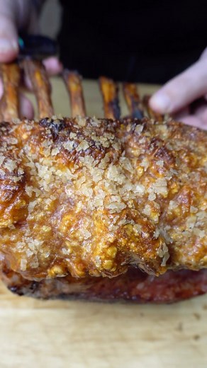 Want to mail that perfect roast pork? Here’s my tips below: Dry skin - Make sure you dry out the skin on your roast pork, this is absolute KEY to nailing that perfect crackling. I like to dry the skin out for 48 hours in the fridge. I’ll remove the pork roast from its packet, pat the skin dry, cling wrap the meat ends leaving the skin exposed and dry the skin out in the fridge for 48 hours. Alternatively you can pour boiling water over the skin and then dry with a hair dryer to save time like I’