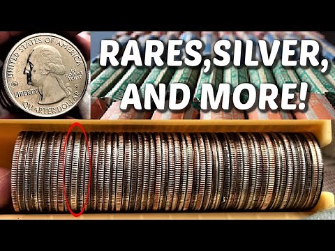 I OPENED 10 ROLLS OF EACH COIN: HERE'S WHAT I FOUND! COIN ROLL HUNTING ALL DENOMINATIONS!