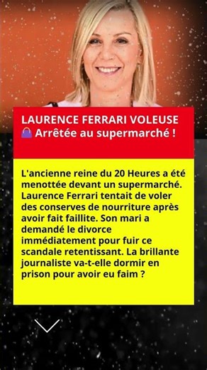 Laurence Ferrari vol supermarche police