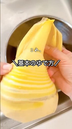 【絶対おいしい！】基本のゆで方#たけのこ