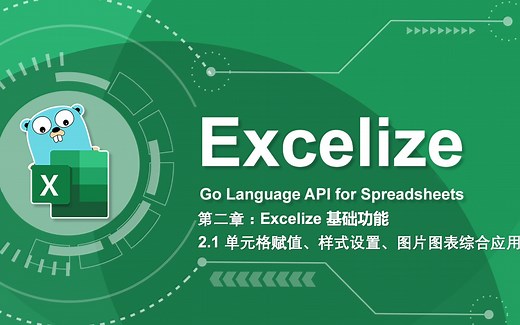 Excel 导入导出教程 2.1 基本操作 - 单元格赋值、样式设置与图片图表的综合应用