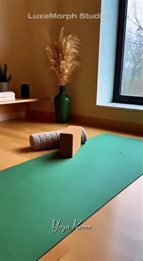 Cozy Yoga room Idea. #interiordesign #homedecor #yoga