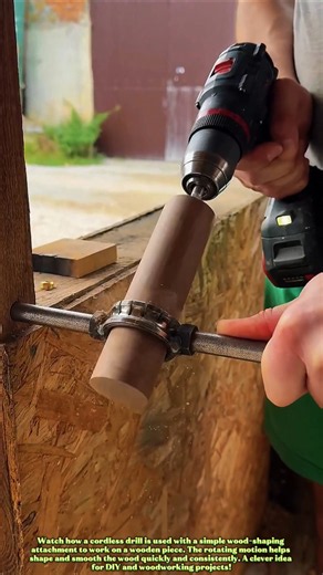 This Simple Drill Trick Makes Woodworking So Much Easier! #DIY #Tools #Shorts