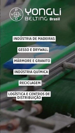 Correias transportadoras com resistência a impactos