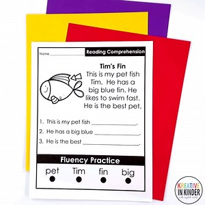 🤓 Reading Comprehension with Simple Sight Words and CVC Words 📚️ Reading comprehension made easy! With these reading comprehension passages, your kindergarten students will have fluency practice, CVC practice, and simple sight word practice all in one. These are reading comprehension practices passages are perfect to help your early readers practice beginning reading skills. https://www.teacherspayteachers.com/Product/Reading-Comprehension-w-Simple-Sight-Words-CVC-Words-7134592 | Kreative In K
