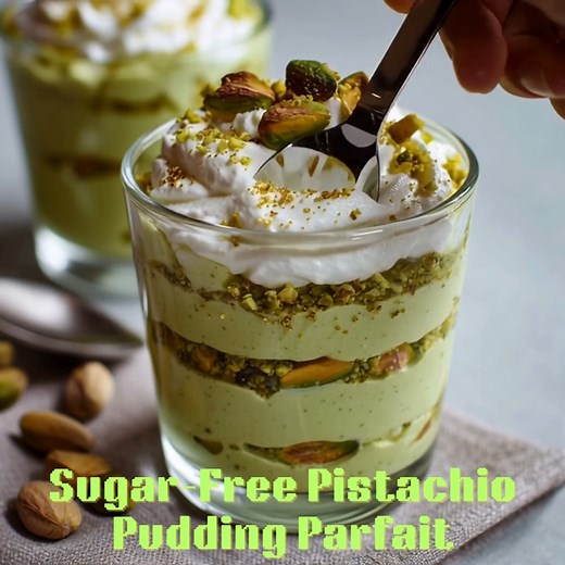 💚 Sugar-Free Pistachio Pudding Parfait Layered, nutty, and luxuriously creamy — pistachio perfection in a cup! 📝 Ingredients 2 cups unsweetened almond milk 1/3 cup allulose 2 tbsp cornstarch 1/3 cup ground pistachios 1 tsp almond extract 1 tsp vanilla extract Green food coloring (optional) 1/4 cup crushed pistachios (for topping) Whipped cream (sugar-free) 👩‍🍳 Steps to Create In a saucepan, combine almond milk, allulose, cornstarch, and ground pistachios. Cook over medium heat until thickene