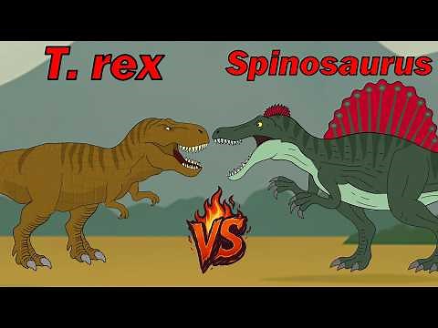 T. Rex vs Spinosaurus – Who Would Win? (Epic Dinosaur Fight)