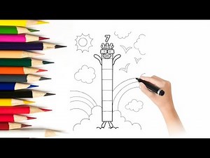 How to Draw Number Block 7 in the Cloud – Easy Step-by-Step Tutorial