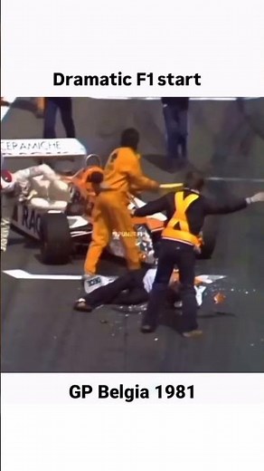 F1 GP Belgium 1981 Start Tragedy