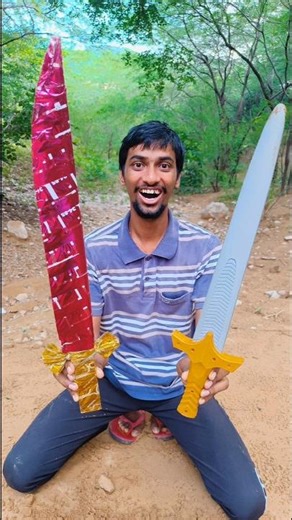 I got a lot of bicycle lights from sword fighting. #youtubeshorts #viralvideo #shorts