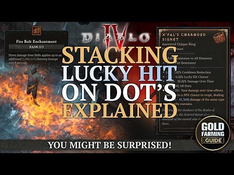 Diablo 4: How Stacking DoT's Lucky Hit Chance Works + Get Massive AoE out of X'Fals Corroded Signet!