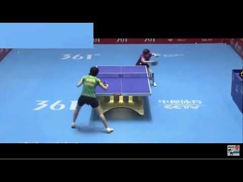 [TT LP](Rare!) Zhou Xin Tong(Long Pips) FH LP SideCut / Chop Block/serve