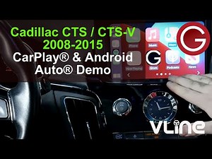 CarPlay Android Auto demo Cadillac CTS 2008 2009 2010 2011 2012 2013 2014 2015 with VLine VL2 System