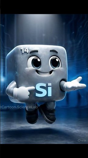 This Element Runs the Digital World!💻⚡|Silicon(Part 1) Uses,Properties &Facts😄periodictable #cartoon