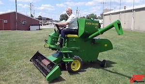 44K views · 583 reactions | Gary Luthman’s half-scale combine looks like a mini John Deere 45, but works like a lawn mower. Click here for a complimentary issue: FARM SHOW Magazine | FARM SHOW Magazine | Facebook