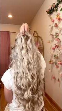 Heatless curl tutorial 🎀✨ #momlife #curls #hairstyle #fyp #longhair #heatlesscurls #hairtutorial
