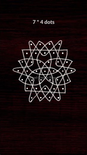 Margazhi Traditional Sikku Kolam 2026 | New Year Kolam with Dots | Tamil Kolam Tutorial