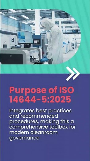 ISO 14644-5:2025 is a structured approach to cleanroom operations 🧤🧼 #cleanroom #bestpractices