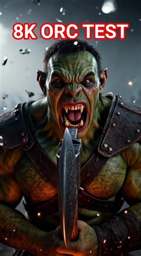 THIS 8K ORC BROKE MY SCREEN! 🪓😱 #shorts #cgi