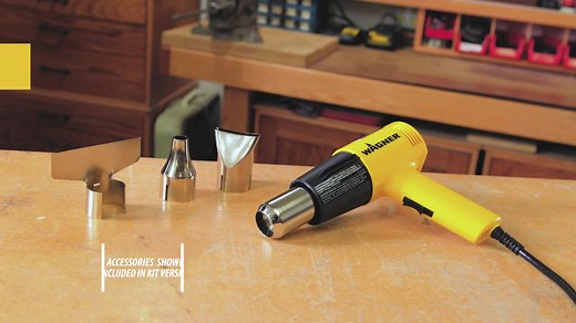 11K views · 29 reactions | Introducing the HT1000 Heat Gun Kit! This kit comes with multiple nozzle accessories to help you complete countless household projects that require heat. The dual temp heat gun offers dual 750ᵒF and 1000ᵒF temperature settings to quickly loosen rusted bolts, shrink heat shrink tube, remove flooring, thaw frozen pipes, shrink wrap, heat PVC, and remove paint from furniture and more. Buy Now: https://amzn.to/39NXojx | Wagner Painting | Facebook