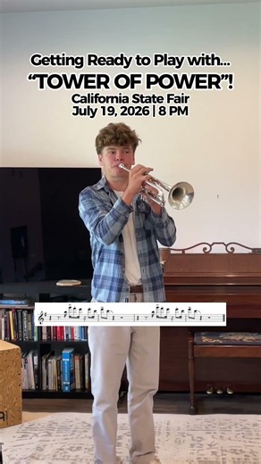 Practicing For "Tower Of Power" #trumpet #band #towerofpower #leadtrumpet #funk