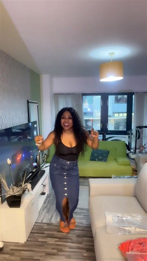 Women's High Elastic Denim Half Skirt with Button Closure, Stylish Casual W... AY media#denim #skirts