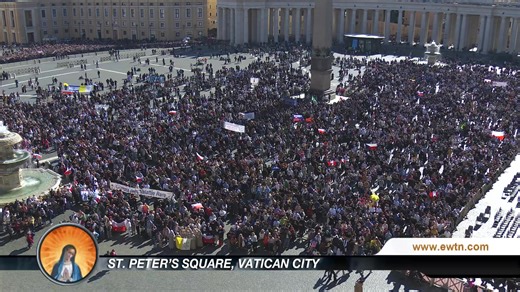 "LIVE from St. Peter’s Square | We broadcast the Angelus prayed by Pope Leo XIV. 👉🏻 Sign up for our newsletter here: https://bit.ly/ewtnvatican Let us know where you are watching from and what your prayer requests are! Images - Vatican Media " | EWTN Vatican