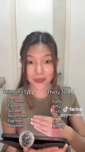 Learn English Numbers: Thirteen vs Thirty