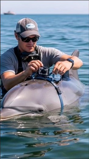 Riding on a Dolphin’s Back: The Ocean Like Humans Have Never Seen Before” 🌊🐬
