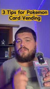 3 Tips for Pokemon Card Vending & Selling! #pokemoncards #shorts