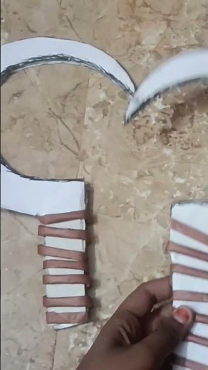 How to make cardboard sickle for school project#craft #origami