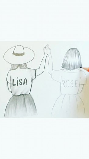 Best Friend Drawing Girl - Easy Drawings for Friends Sketching Tutorial