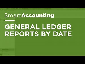 SmartAccounting - General Ledger Reports by Date