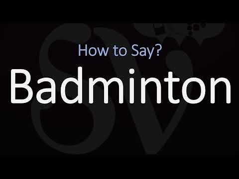 How to Pronounce Badminton? (CORRECTLY)