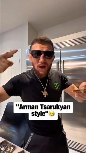 Merab eating like Arman Tsarukyan after UFC 323😅