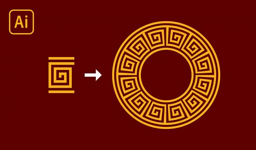 Repeat A Shape Along A Path with Illustrator Using Pattern Brushes