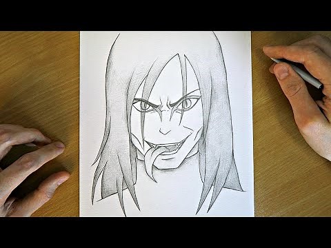 How to Draw Orochimaru | Naruto | Step-by-Step Anime Drawing Tutorial 🐍