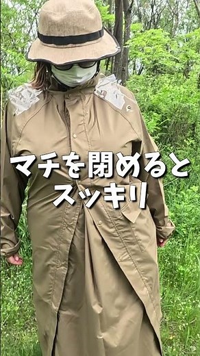 [The ultimate cycling rain gear!] Can be worn even with a bag or backpack on!