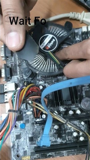 cpu fan repair kese kare ? simple trick hai 🤫😆 #techshorts #computertechnic #computerhardware
