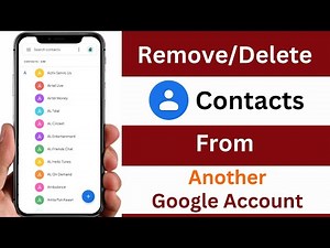 How To Remove Contacts From Another Gmail Account