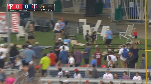 Bryce Harper's first career at-bat at Target Field. Crushed. | MLB